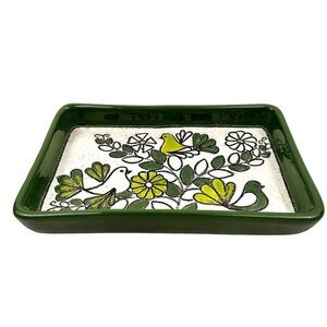 Vintage Eduardo Vega Ceramic Tray from Cuenca Ecuador